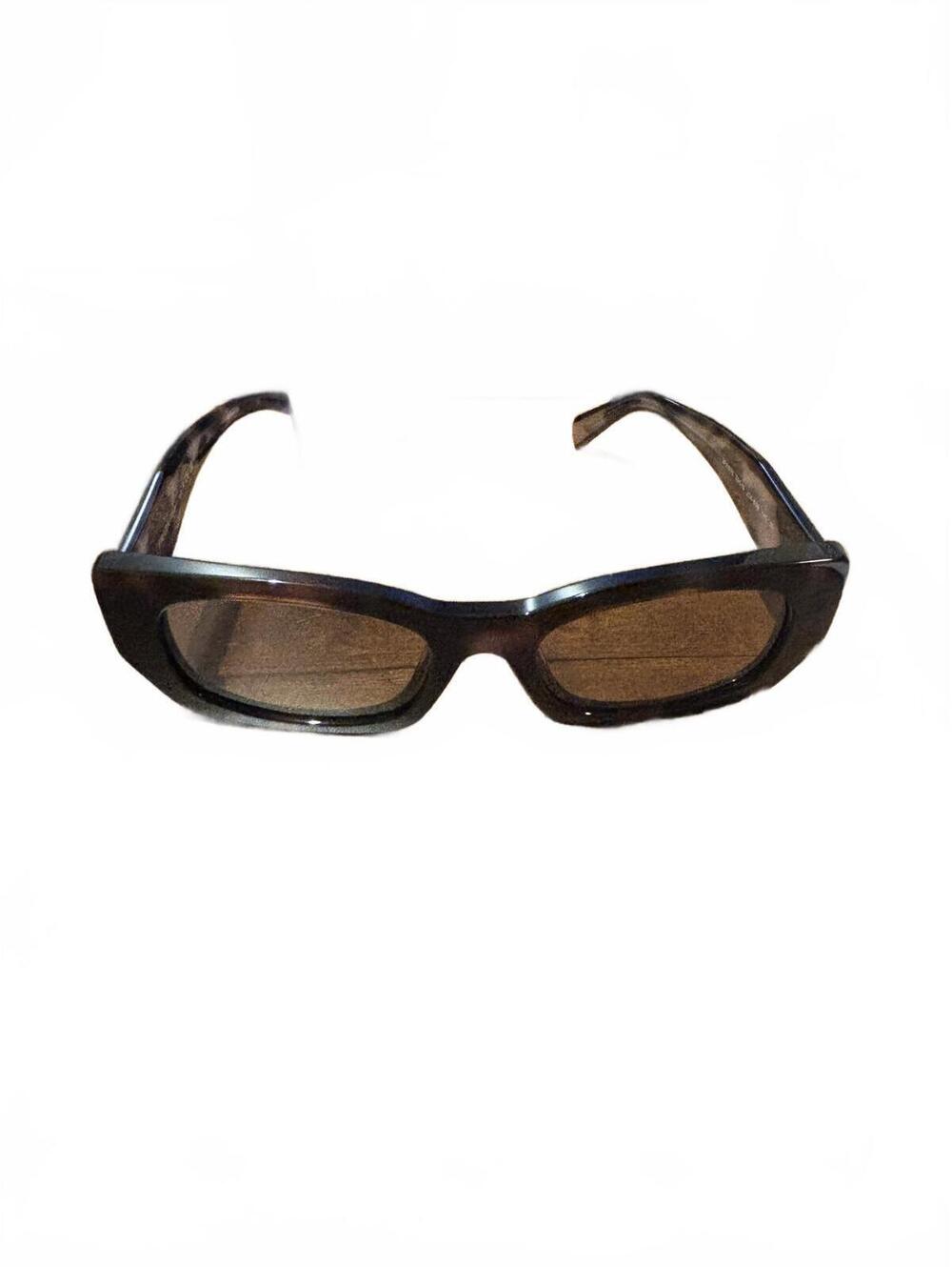 Prada Brown SPR B05 53 19 Sunglasses with Case and Box